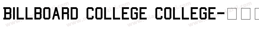 Billboard College College字体转换